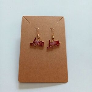 Fashion Jewelry Love Dangle Earrings